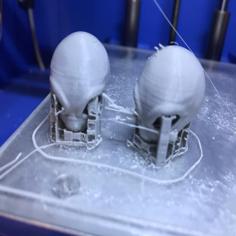 Alien Head Valve Cap Schrader 3D Printer Model