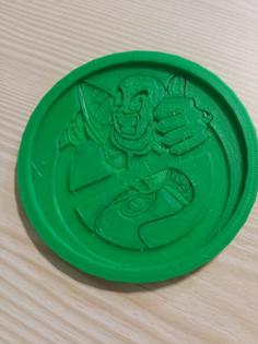 Ghost Nappa Coaster With Team Four Star Holder 3D Printer Model