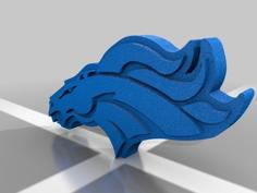 Broncos Logo 3D Printer Model