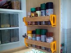 Customizable Spice Shelf 3D Printer Model