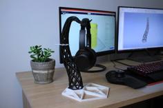 Modern Headphone Stand 3D Printer Model