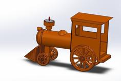 Train Candle Holder 3D Printer Model