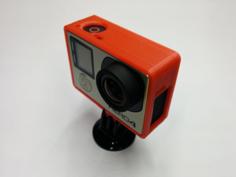 GoPro Hero4 Naked Mount 3D Printer Model