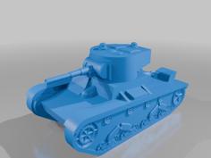 T-26 Model 1933 Light Tank 3D Printer Model