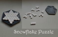 Snowflake Puzzle 3D Printer Model