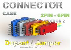 CONNECTORS Edition 2-6 Pin Dupont / Jumper-Cable 3D Printer Model