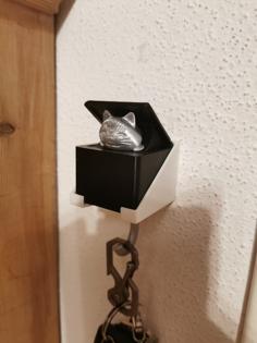 Cat Key Hook Wallmount 3D Printer Model