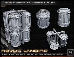 Canisters And Frame – 28-32mm Gaming – Novus Landing 3D Printer Model