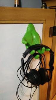 Headset Hand Hook With Cable Holder 3D Printer Model