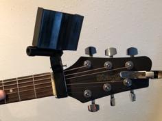 Guitar Neck Phone Holder 3D Printer Model