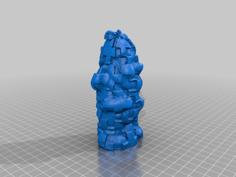 Blocky Gnome 3D Printer Model