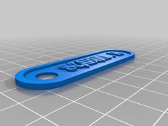 Llavero/Keychain 3D Printer Model