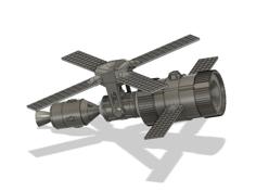 Modular Space Station 3D Printer Model