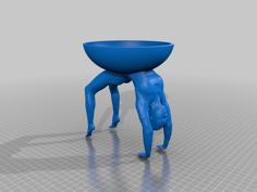 Yoga Girl Bowl (three Versions) 3D Printer Model