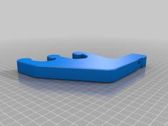 Rail Mount Double Rod Holders 3D Printer Model