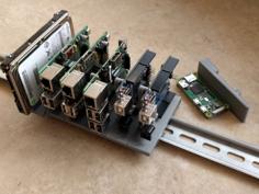 DIN Mounts: Pi, Arduino And Disks 3D Printer Model