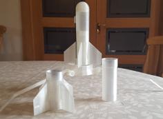 Modular Rocket For Estes Motors 3D Printer Model