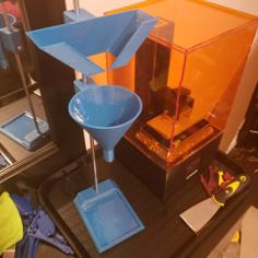 SLA Resin Funnel System 3D Printer Model