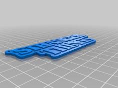 Stranger Things Key Ring 3D Printer Model