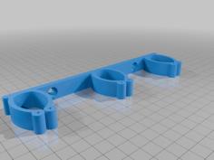 3 Fishing Rod Holder / Rack 3D Printer Model