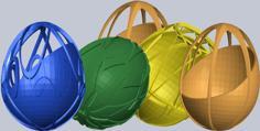 Customizable Easter Artistic Eggs 3D Printer Model