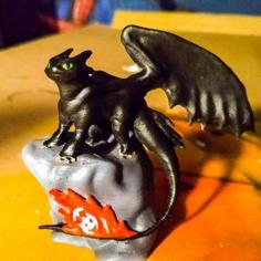 Toothless Dragon 3D Printer Model