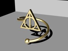 Deathly Hallows Ring 3D Printer Model