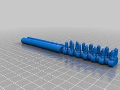 Wide Tooth Teasing Comb 3D Printer Model