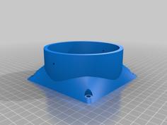 Box Fan Adapter To 4-inch Pipes And Ducts 3D Printer Model