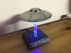 USB Powered LED UFO Desk Display Light – I Want To Believe 3D Printer Model