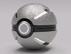 Pokeball Moon Shells 3D Printer Model