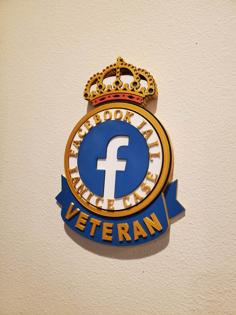 Facebook Jail Hardcore Veteran Plaque 3D Printer Model