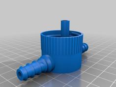 Bottle Cap Co2 Adapter 3D Printer Model