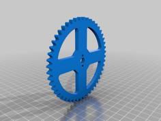 EASY TO PRINT: Educational 4:1 Gear Ratio Example 3D Printer Model