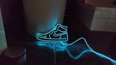 Mid Jordan EL-Wire Sign. With Mount. 3D Printer Model