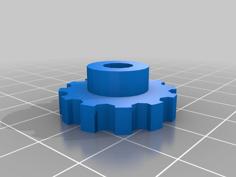 Customizable Bolt/Nut Handle 3D Printer Model