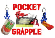 Pocket Grapple- A Toy Mechanical Claw Grappling Hook 3D Printer Model