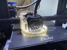 Nozzle Ring Light Mount (slides On)- Ender 3 V2 3D Printer Model