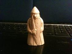 Lewis Chessmen – Berserker (rook) 3D Printer Model