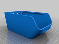 Stackable Parts Bins – Wall Mountable- 3D Printer Model