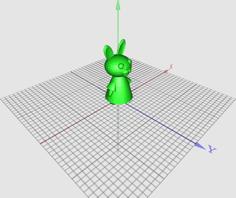 A Cute Bunny 3D Printer Model