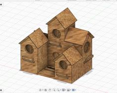 Bird House / Bird Hotel, NO SUPPORTS! 3D Printer Model