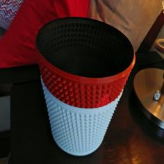 Knurled Succulent Pot Vase Mode & Self Watering Top 3D Printer Model