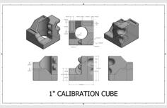 1″ Calibration Cube 3D Printer Model