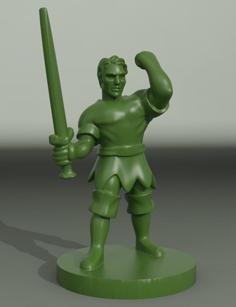 Folk Hero Miniature 3D Printer Model