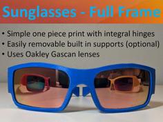 Sunglasses 3D Printer Model