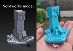 Creeper Figurine 3D Printer Model