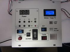 K40 Laser – Arduino Based Adjustable “Hub Table” Panel With OLED Display And LED Powerpanel 3D Printer Model