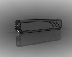 14mm Airsoft Suppressor V2 3D Printer Model