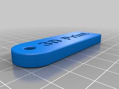 Key Chain 3D Printer Model